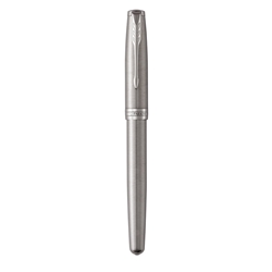 Penna stilografica Parker Sonnet Parker punta F inchiostro nero Stainless Steel CT - 1931509