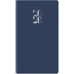 Agenda settimanale 2026 - 8x14 cm - blu