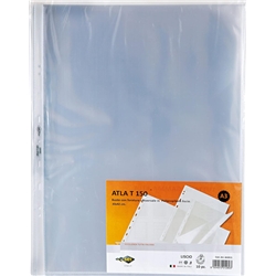 Buste a foratura universale - Alto Sei Rota - 30x42 cm - liscia - spessore alto - trasparente - conf. 10