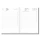 Agenda giornaliera spiralata 2026 - Biembi - cuoio rigenerato - 15x21cm - nero