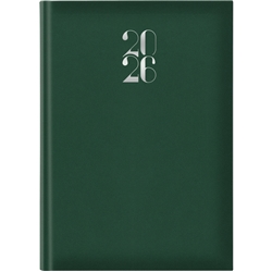 Agenda giornaliera 2026 - S/D abbinati - 17x24 cm - verde