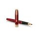Penna roller Parker Sonnet punta F inchiostro nero Parker Red GT 1931475