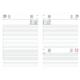 Agenda giornaliera 2026 - S/D abbinati - 17x24 cm- rosso inglese