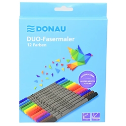 Set 12 penne in fibra Donau Duo Fiber colori assortiti 322142- conf. 144