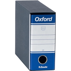 Registratore con custodia Oxford Esselte G81 Memorandum - dorso 8 - 23x18 cm - blu - conf. 6