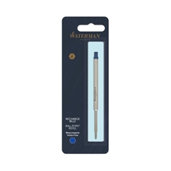 Refill penna a sfera Waterman in blister Waterman punta media - blu S0944490