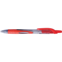 Penna a sfera a scatto Faber Castell Super 1 mm rosso - 143821- conf. 12