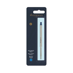 Refill penna a sfera Waterman in blister Waterman punta fine - blu 1964016