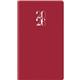 Agenda settimanale 2026 - 8x14 cm - rosso inglese