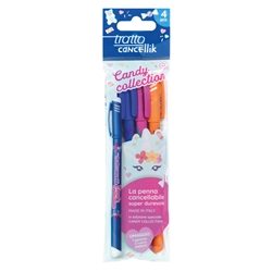 Penna a sfera Tratto Cancellik Candy Collection - conf. 4