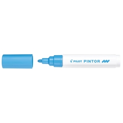 Marcatore multisuperficie Pilot Pintor a base d'acqua punta in fibra 4,5 mm azzurro - 002394
