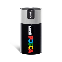 Gift Box marcatore a tempera punta media colori assortiti Uni Posca tappo barattolo argento - M 84008608- conf. 18