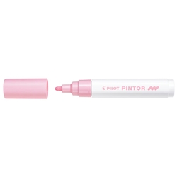 Marcatore multisuperficie Pilot Pintor a base d'acqua punta in fibra 4,5 mm rosa pastello - 002374