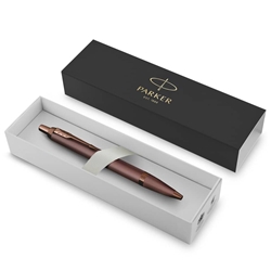 Penna a sfera a scatto monocromatica Parker punta media blu finitura bordeaux 2190514