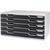 Cassettiera Modulo A3 Multiform - grigio/nero - 5 cassetti
