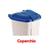 Coperchio per portarifiuti Mobile Bin Rubbermaid - blu