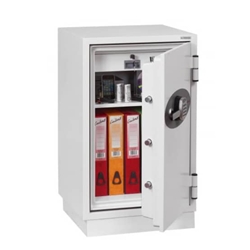 Cassaforte ignifuga con serratura elettronica - Phoenix - 84 lt - bianco Ral 9003