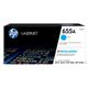 Toner originale 655A HP - ciano - CF451A

