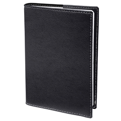 Agenda settimanale 2026 - Quo Vadis Prenote Club - 21x29,7 cm - nero